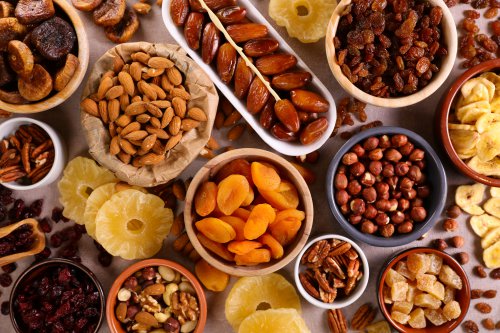 Assorted,Nuts,And,Dried,Fruit,Background-organic,Food